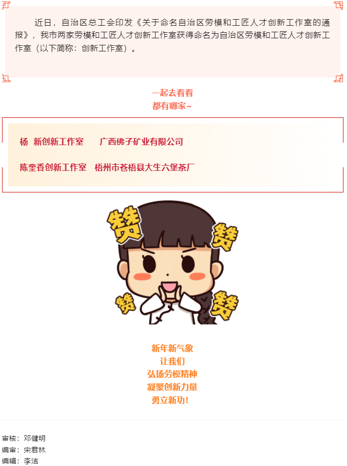 喜報(bào)！梧州市兩家創(chuàng)新工作室獲命名為自治區(qū)勞模和工匠人才創(chuàng)新工作室.png