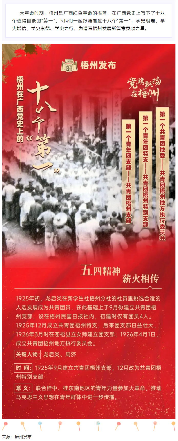 【職工學(xué)黨史】梧州的18個“第一”之⑾丨廣西第一個共青團地委、第一個青年團特支、第一個青年團支部.png
