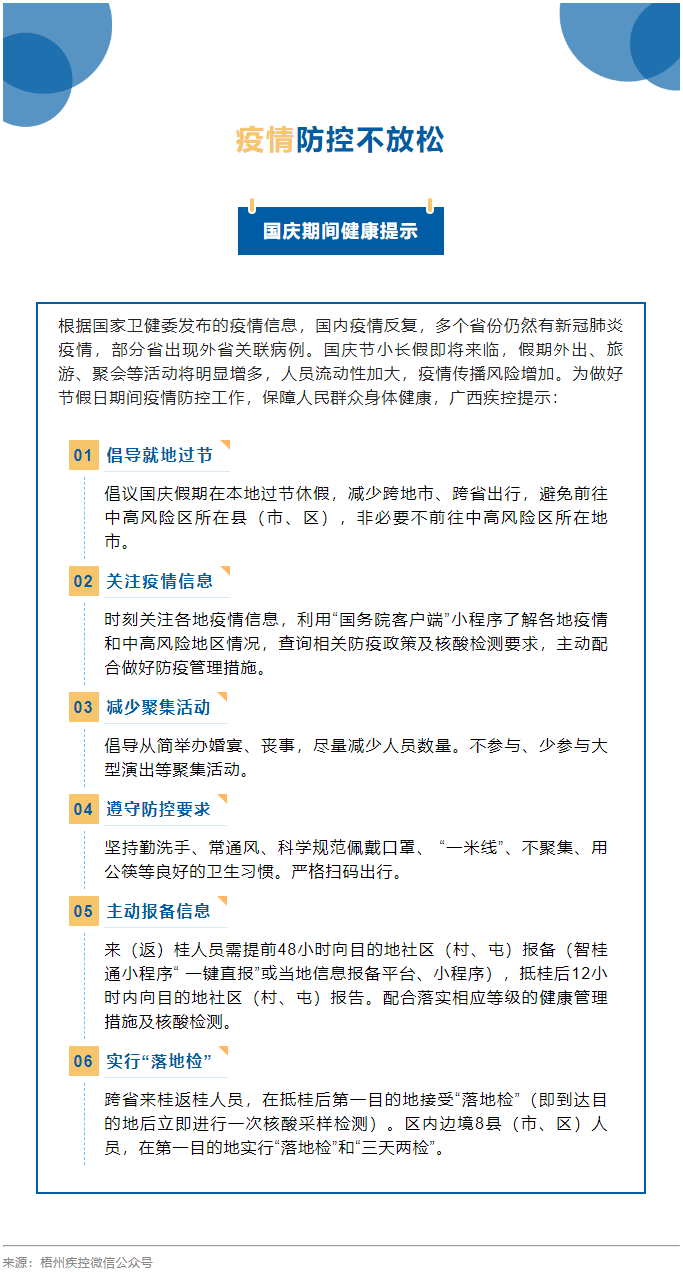 【疫情防控】國慶節(jié)疫情防控不放松，廣西疾控發(fā)布提示.png